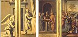 Famous Annunciation Paintings - The Annunciation (front), Circumcision and Nativity (back)